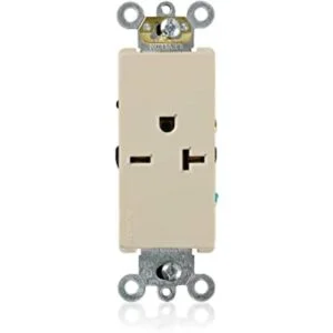Leviton 20A 250V Decora Plus Receptáculo único grado_1