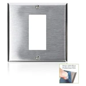 Leviton S746N Placa de pared de 2 bandas 1DecoraGFCI_2