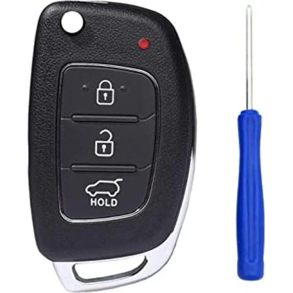 3 botones entrada sin llave remoto Shell caso para Hyundai_1