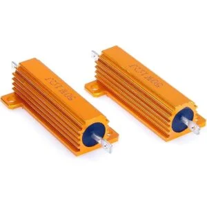 LM YN 2 Pcs 50 W 1 Ohm 5 de aluminio Shell Resistencias_3