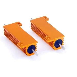 LM YN 2 Pcs 50 W 1 Ohm 5 de aluminio Shell Resistencias_4