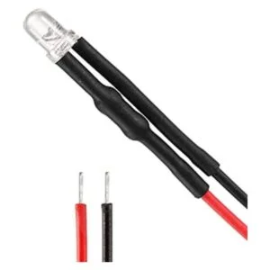 uxcell 10 bombillas LED con cable de 0.118 in luz blanca_1