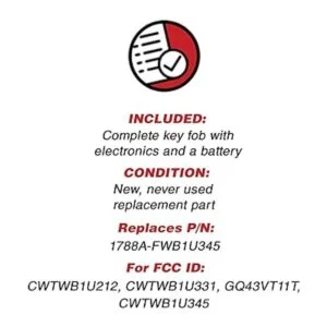 Repuesto de llavero a control remoto de 3 botones_4