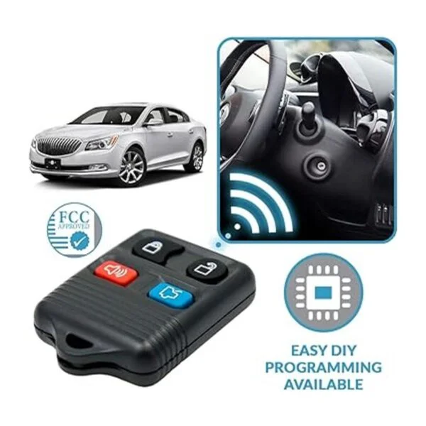 Keyless2Go Recambio de llavero de auto con control remoto_5