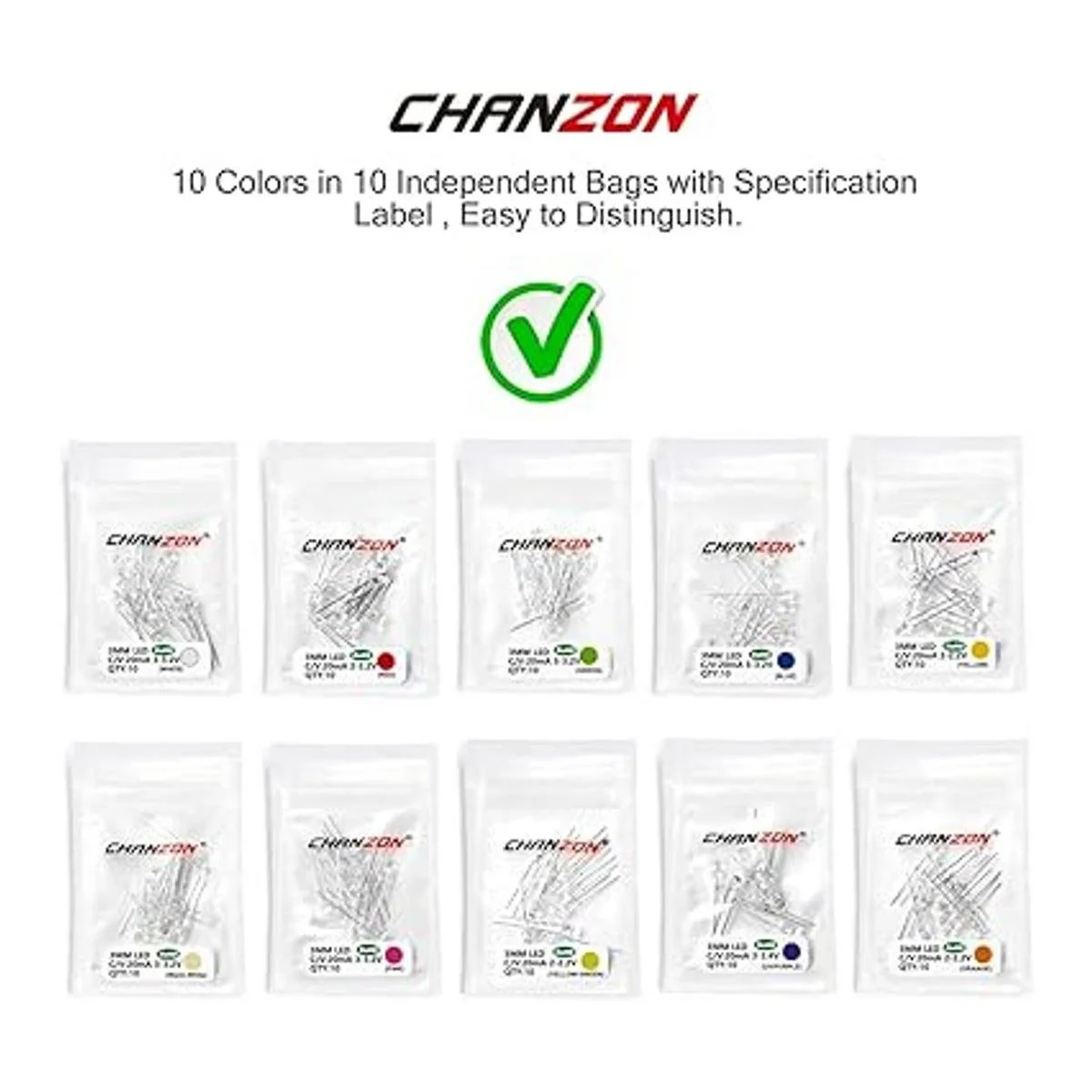 3mmleddiode 3mmled Diodo transparente redondo de LED de_4