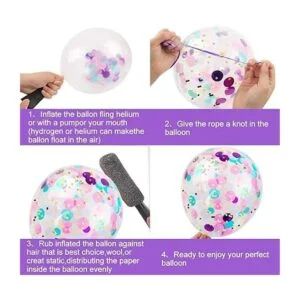 RUBFAC 60 globos de sirena de unicornio con globos de_3