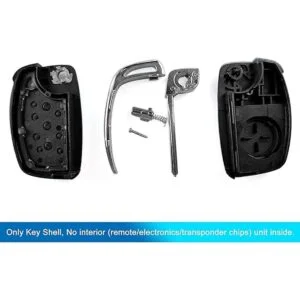 uxcell Carcasa plegable de 3 botones sin cortar con mando_4