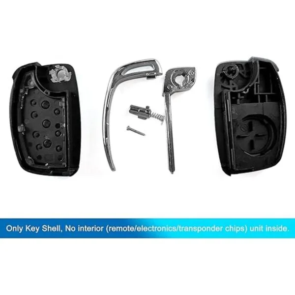 uxcell Carcasa plegable de 3 botones sin cortar con mando_4