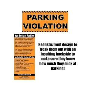 Witty Yeti Lote de 20 billetes de aparcamiento falsos de_3