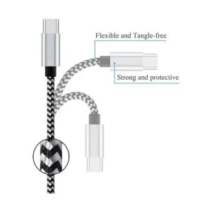 Ailun Paquete de 3 cables USB tipo C de 6 pies cables de_3