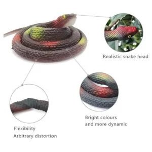 LRCXL 4 piezas de serpientes de goma realistas serpiente_2
