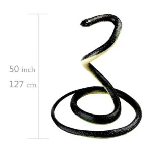 NAKIMO Juguete realista de goma falsa serpiente de 50
