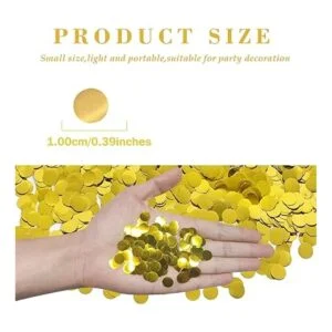 Círculos de confeti de mesa de papel puntos redondos de_3