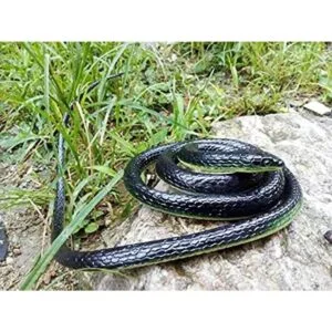 Brandonsuper Serpiente Mamba realista de goma negro 52_6
