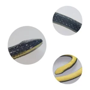 NAKIMO Juguete realista de goma falsa serpiente de 50