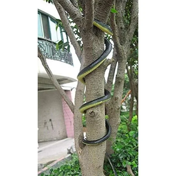 Brandonsuper Serpiente Mamba realista de goma negro 52_5