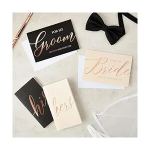 Libros y tarjetas de votos de boda con sobres juego de 4_2