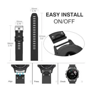 QGHXO Correa de repuesto para Garmin Fenix 5S Fenix 6S_6