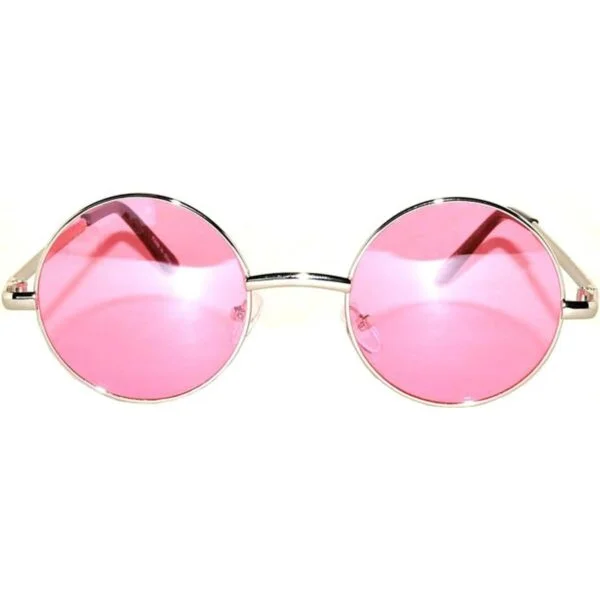 Gafas de sol de metal redondas con diseño retro y espejo_2