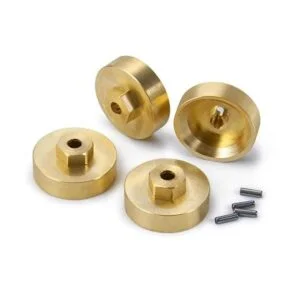 RCLions 4 unids Heavy Duty latón rueda hexagonal adaptador