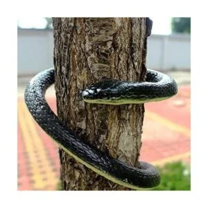 Brandonsuper Serpiente Mamba realista de goma negro 52_3