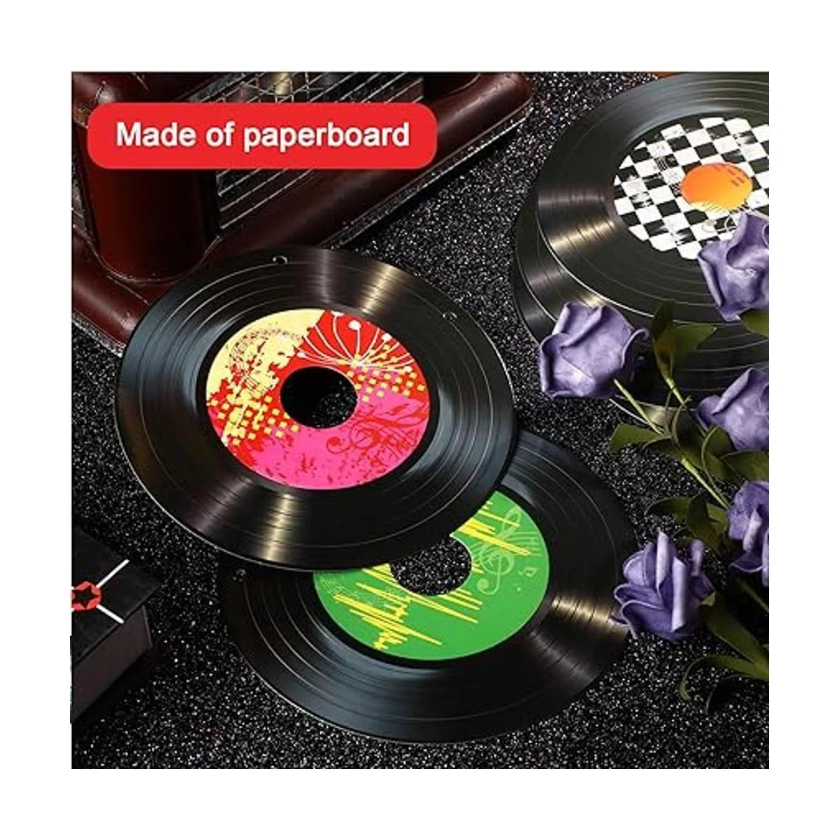 3 paquetes de decoraciones de fiesta de música de rock and_4