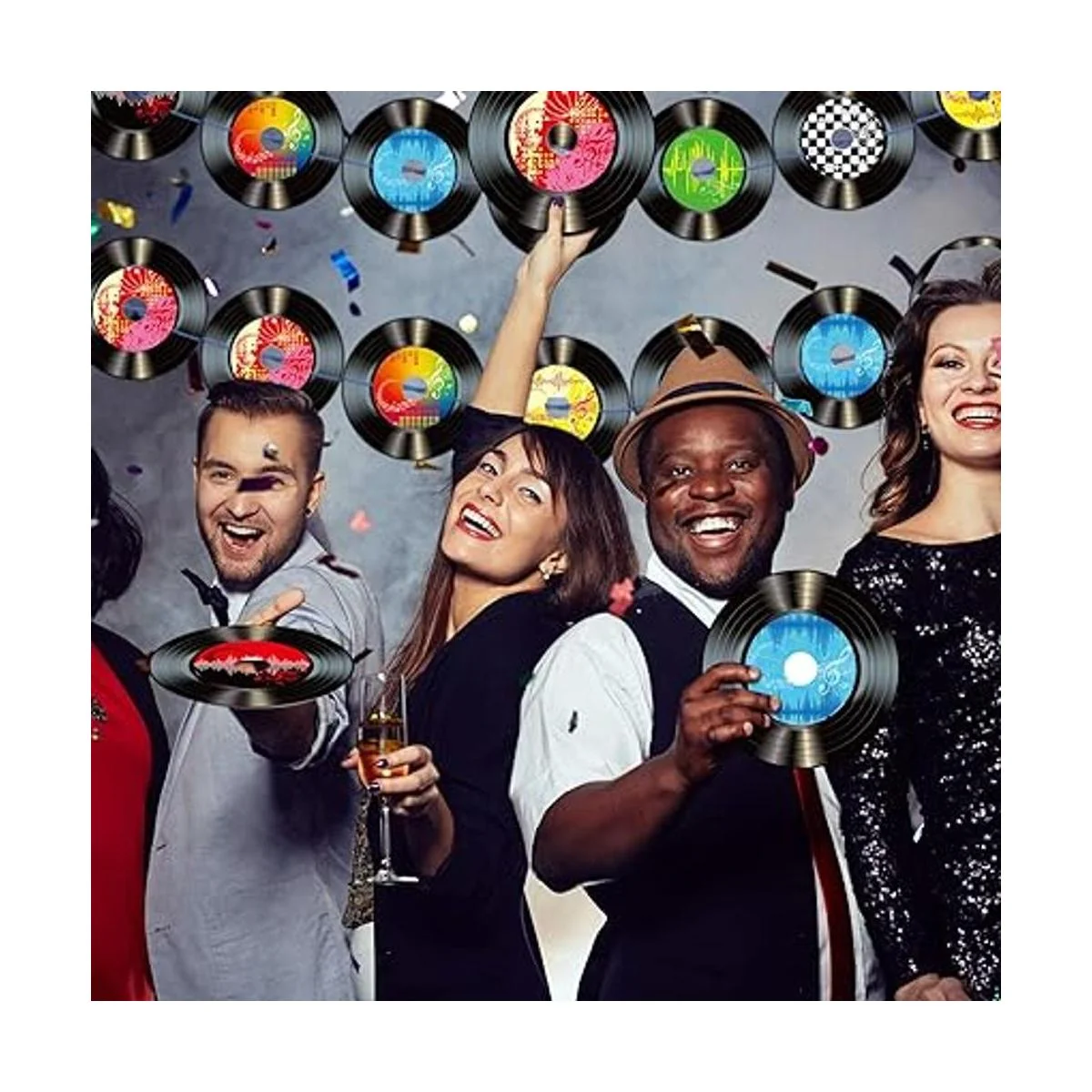 3 paquetes de decoraciones de fiesta de música de rock and_6