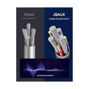 JSAUX Cable RCA a 0.138 in 6.6 pies 2 M Adaptador de_6