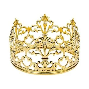 Decoración de pastel de corona dorada vintage decoración_1