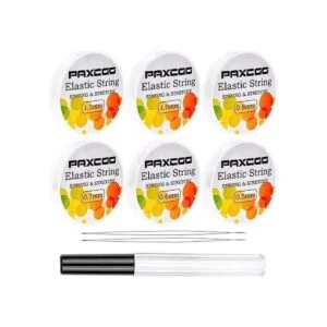 Cordón elástico para hacer joyas Paxcoo 6 rollos de