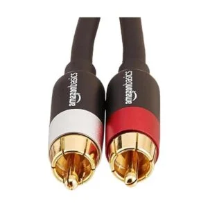 Cable de subwoofer estéreo de audio RCA de 2 machos a 2_2