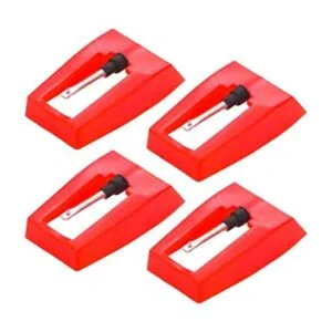 Paquete de 4 agujas para tocadiscos aguja de repuesto de_1