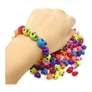 Honbay 200 cuentas de cráneo de acrílico de color mezclado