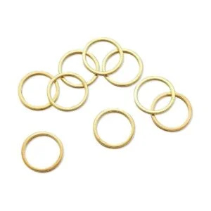 Craftdady Anillos de eslabones redondos de metal para