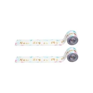 2 rollos de cinta métrica de abdomen para baby shower_1