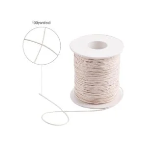 PH PandaHall Cordón de algodón encerado de 0.039 in hilo