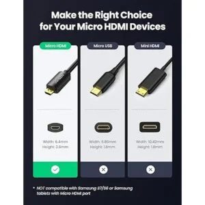 Cable Micro HDMI a HDMI macho a hembra adaptador Micro_3