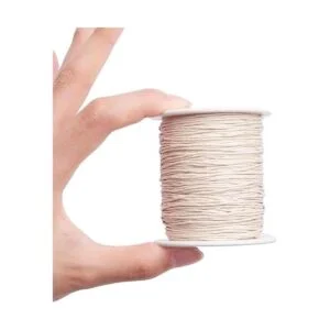 PH PandaHall Cordón de algodón encerado de 0.039 in hilo