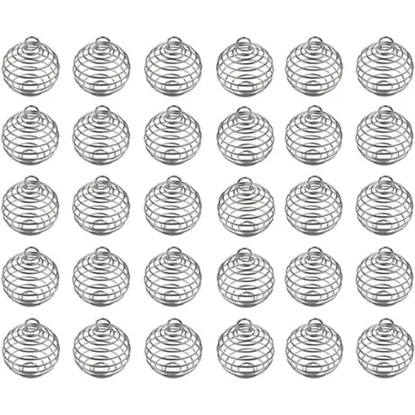 JIALEEY Jaulas de cuentas en espiral 20 unidades 0.984 x_3