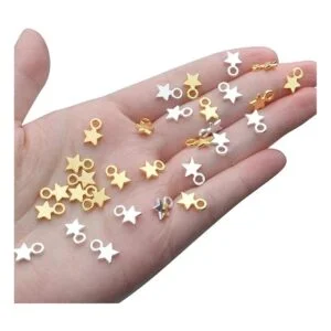 100 colgantes de aleación con forma de estrella para