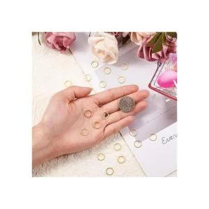 Craftdady Anillos de eslabones redondos de metal para