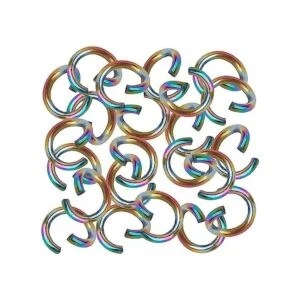 CHGCRAFT 100 anillos de acero inoxidable calibre 20 de