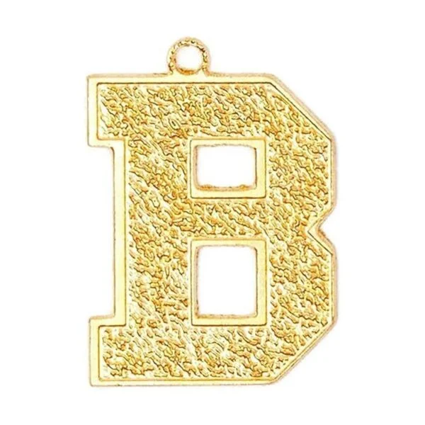 Colgante de letras doradas para hacer joyas y