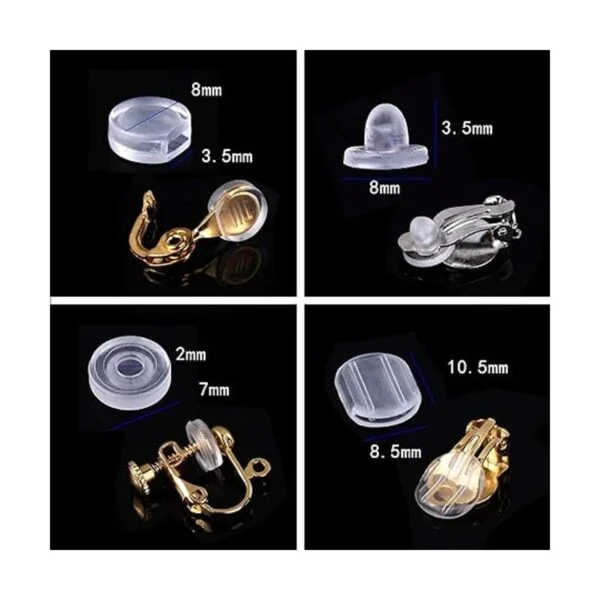 TOAOB 120 piezas 4 tamaños almohadillas de silicona