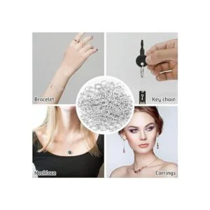 500 anillos de salto abiertos de 0.394 in conectores