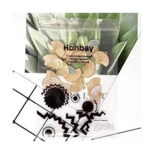 Honbay Abalorio plegable de doble agujero esmaltado para_6