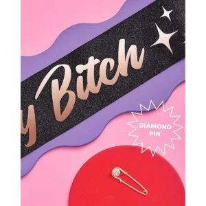 xo Fetti Banda de cumpleaños para mujer purpurina