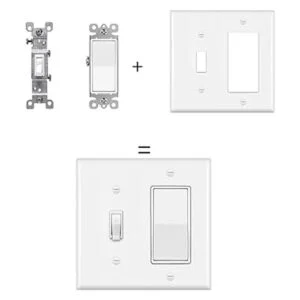 BESTTEN Placa de pared con combinación de 2 bandas 1_3