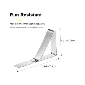 Clips para mantel de acero inoxidable clips ideales para