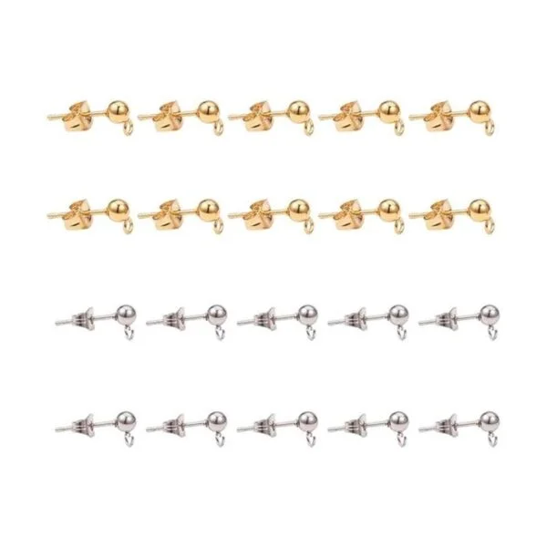 PH PandaHall 20 pares de aretes de acero inoxidable 304_1